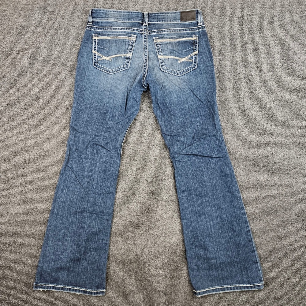 Buckle BKE Stella Bootcut Jeans Women's 31 Blue Dark Wash Stretch Mid Rise Denim - Picture 8 of 12
